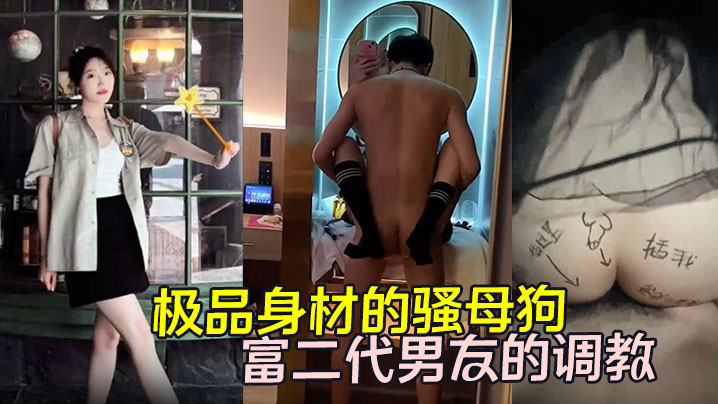 【性爱泄密】极品身材的骚母狗黄欣晨与富二代男友的调教！冷艳无比的外表内心却极度反差！封面图