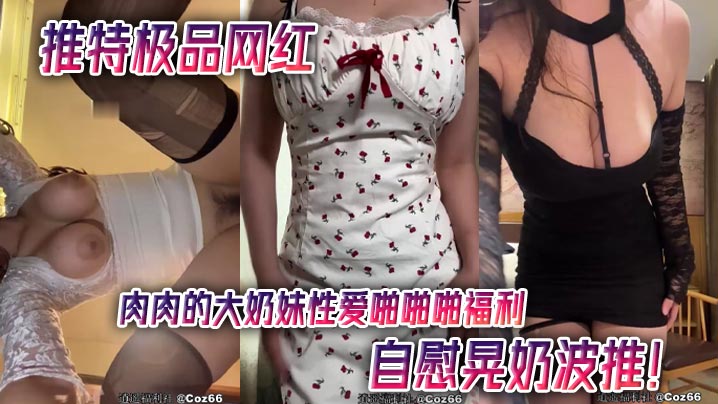 推特极品网红，肉肉的大奶妹性爱啪啪啪福利，自慰晃奶波推！封面图