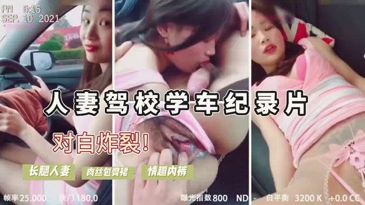 人妻驾考难通过勾引教练车震内裤诱人内射后包过封面图