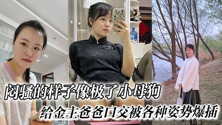 闷骚的样子像极了小母狗， 给金主爸爸口交被各种姿势爆插封面图