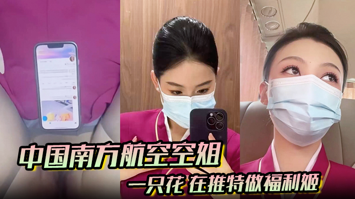 中国南方航空空姐 一只花 在推特做福利姬 飞机厕所与金主空震实拍 黑丝制服骚到爆封面图