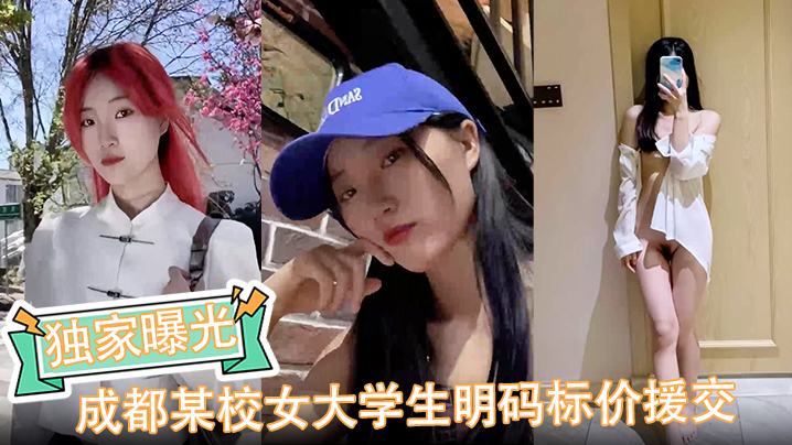 【独家曝光】成都某校女大学生明码标价援交陪玩伴游卖逼视频被金主爆出完整版封面图