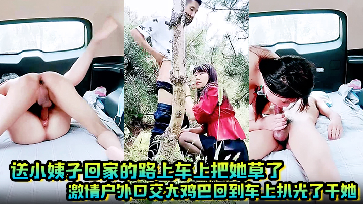 送小姨子回家的路上车上把她草了，激情户外口交大鸡巴回到车上扒光了干她， 叫的好骚主动上位大奶子乱晃封面图