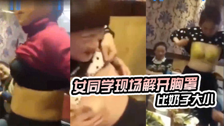东北某同学聚会女同学现场解开胸罩比奶子大小封面图