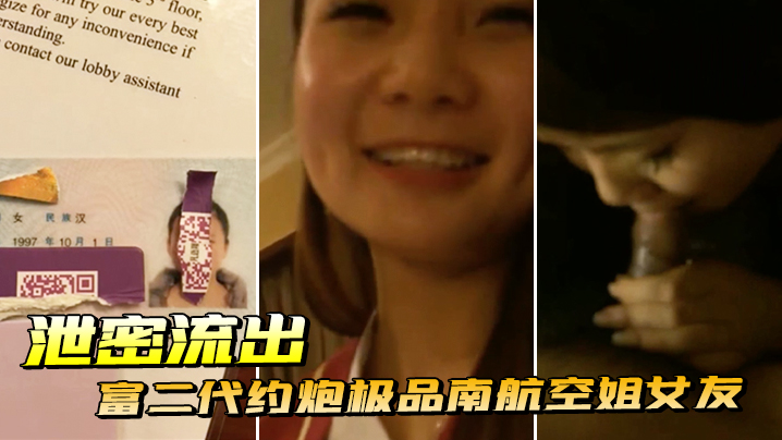 泄密流出富二代约炮极品南航空姐女友趴开丝袜就开干封面图