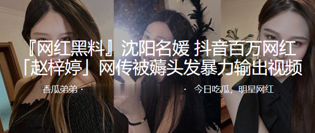 上海名媛抖音网红被薅头发暴力输出封面图