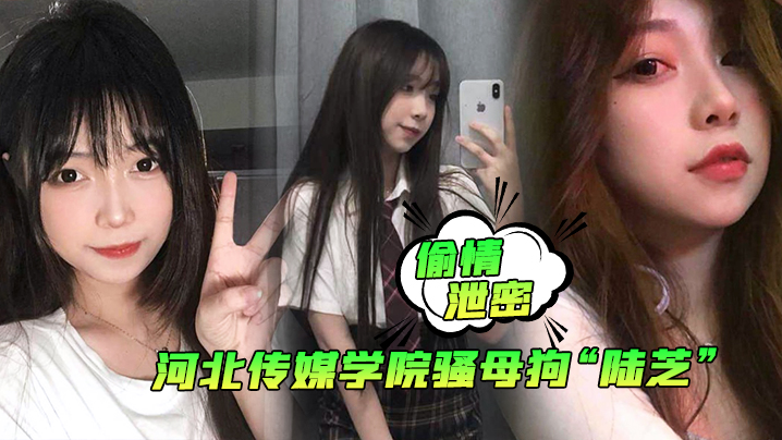 偷情泄密河北传媒学院骚母狗陆芝背着男友和其兄弟进行3P前后夹击淫荡十足封面图