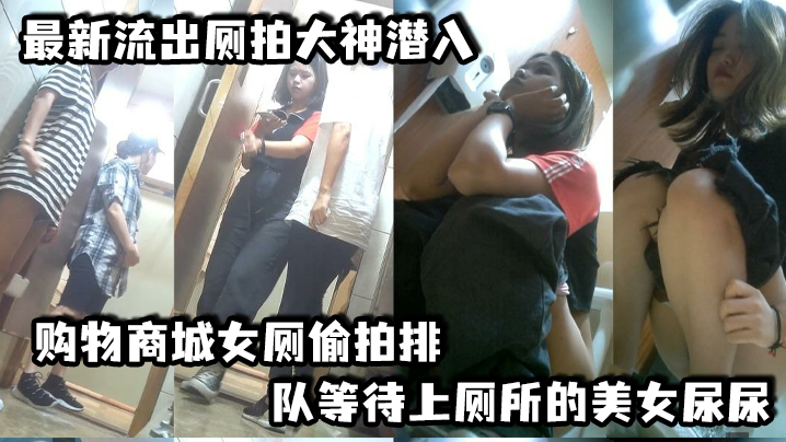 最新流出厕拍大神潜入购物商城女厕偷拍排队等待上厕所的美女尿尿封面图
