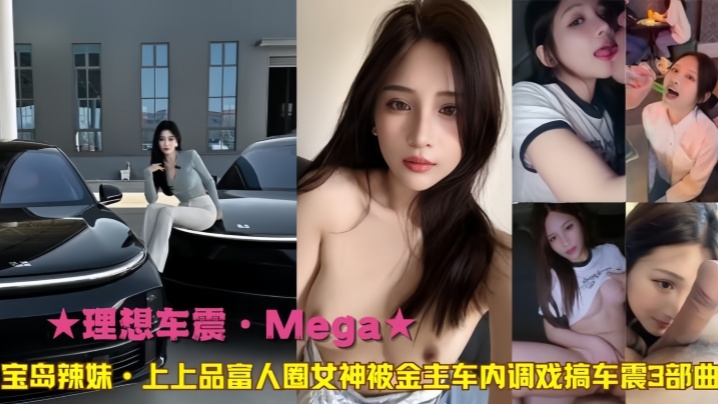 理想车震Mega宝岛辣妹上上品富人圈女神被金主车内调戏搞车震3部曲封面图