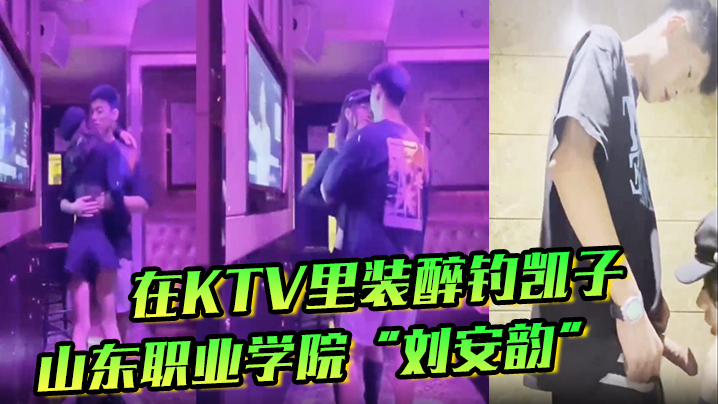 山东职业学院刘安韵在KTV里装醉钓凯子并勾引到卫生间后入封面图