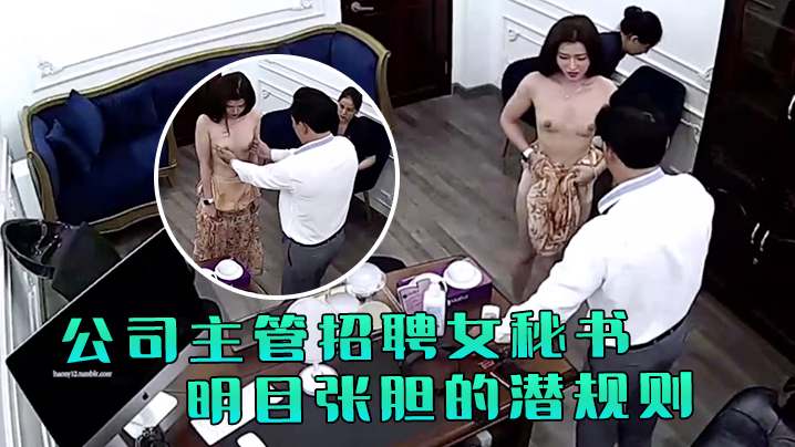 极品稀缺破解摄像头公司主管招聘女秘书要求先看胸围并亲自用手摸太牛逼了明目张胆的潜规则啊封面图