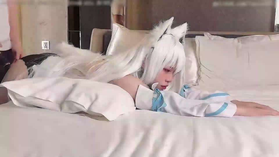 把hololive的小白狼后入到翻白眼～萌萝就是乖巧，直接抱着操#性交#二次元#母狗#美臀封面图