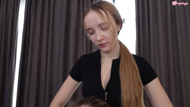 PornHub 欧美高颜值白虎女神【Polly Yangs】想把我们俩都操了吗？两个健身女孩勾引她们#白虎#双飞#骚逼#人妻#挑逗#舔逼#萝莉#性交封面图