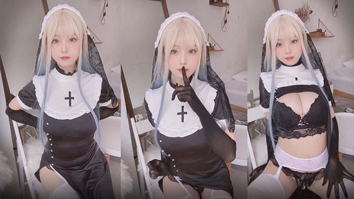 黑色的女仆美女很想包她回家封面图