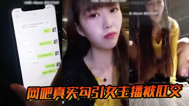 网吧真实勾引女主播被肛交封面图