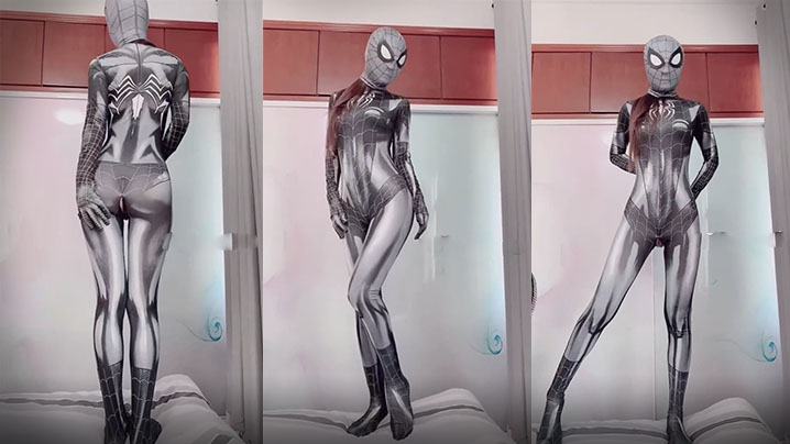 女蜘蛛侠的色诱视频表演封面图