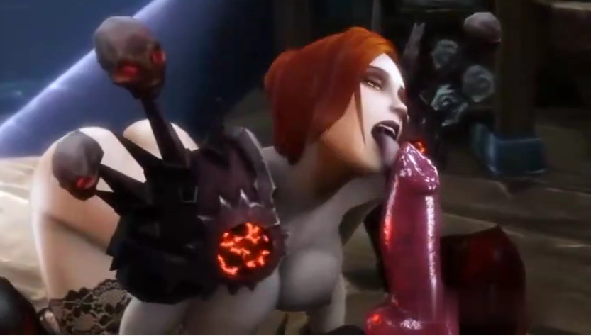 【3D】红发巨乳莉娜惨遭异种奸封面图