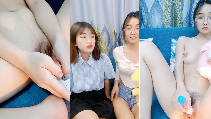 眼镜19甜美萌妹带闺蜜一起双女秀脱光光振动棒磨蹭粉嫩小穴特写抽插低低呻吟娇喘挑逗封面图